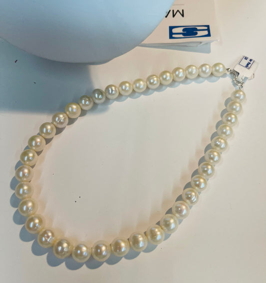 18” Fresh Water Culture pearls on Sterling Silver Clasp