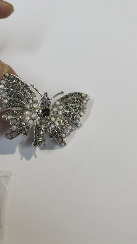 925 Sterling silver butterfly movable pins